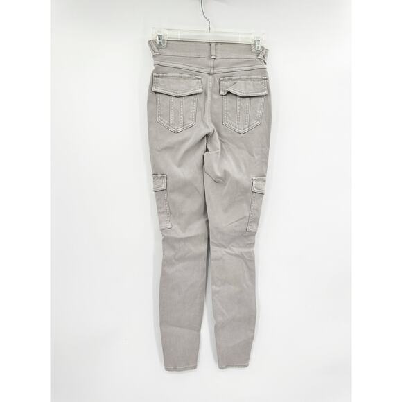 Spanx Stretch Twill Ankle Cargo Pants in Crystal Gray Size XS NWT - Picture 3 of 5